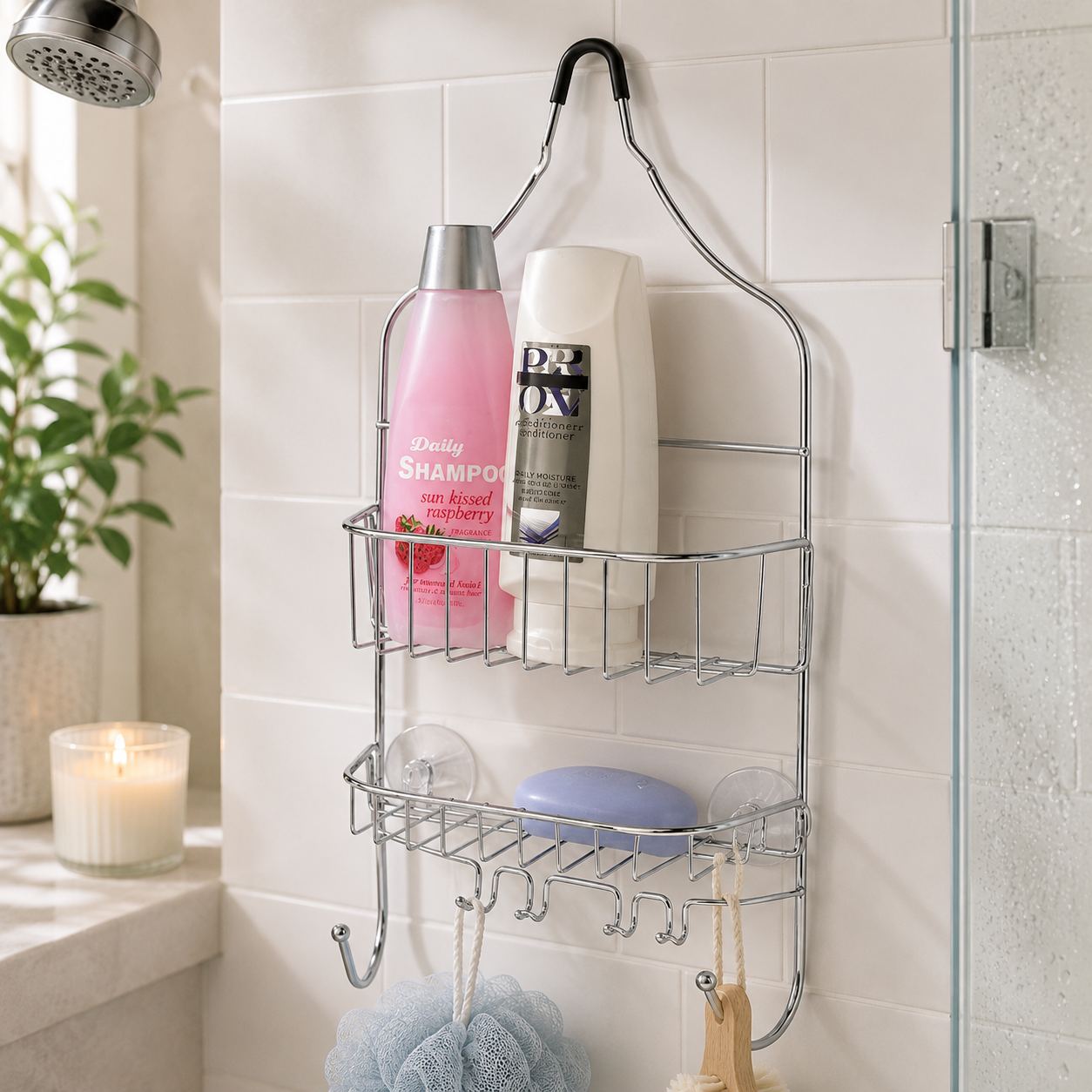 2-Tier Hanging Shower Caddy