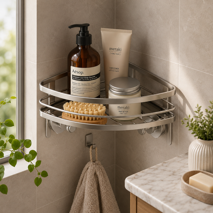 Clear Corner Shower Basket