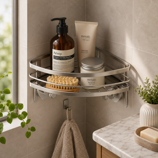 Clear Corner Shower Basket