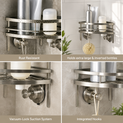 Clear Corner Shower Basket