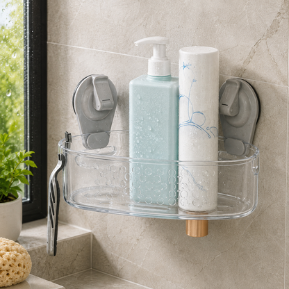 Corner Suction Shower Caddy
