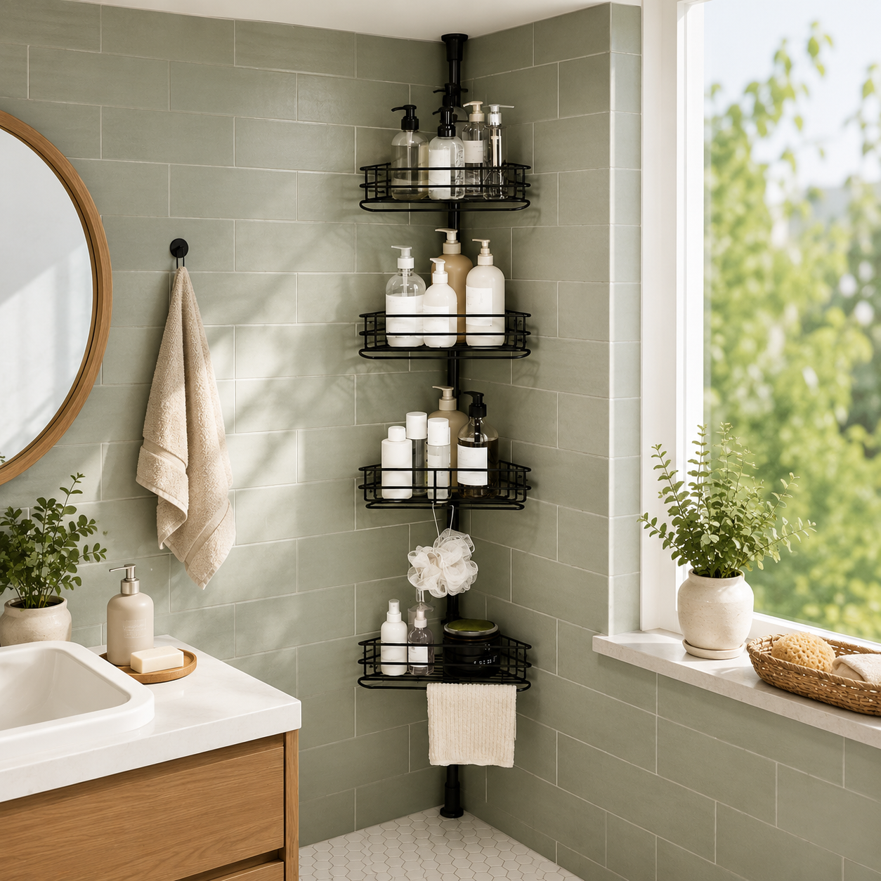 4-Tier Corner Shower Caddy