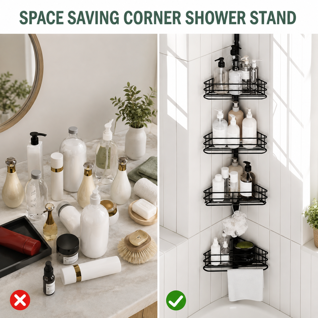 4-Tier Corner Shower Caddy