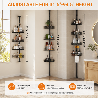 4-Tier Corner Shower Caddy