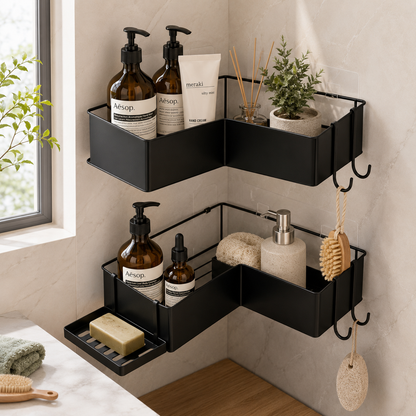 Corner Suction Shower Caddy